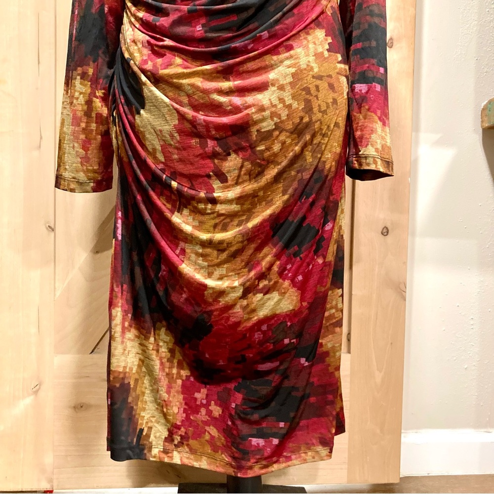 Coldwater Creek Multicolor Women's Dress Long Sleeve L 14-16 - Picture 5 of 13